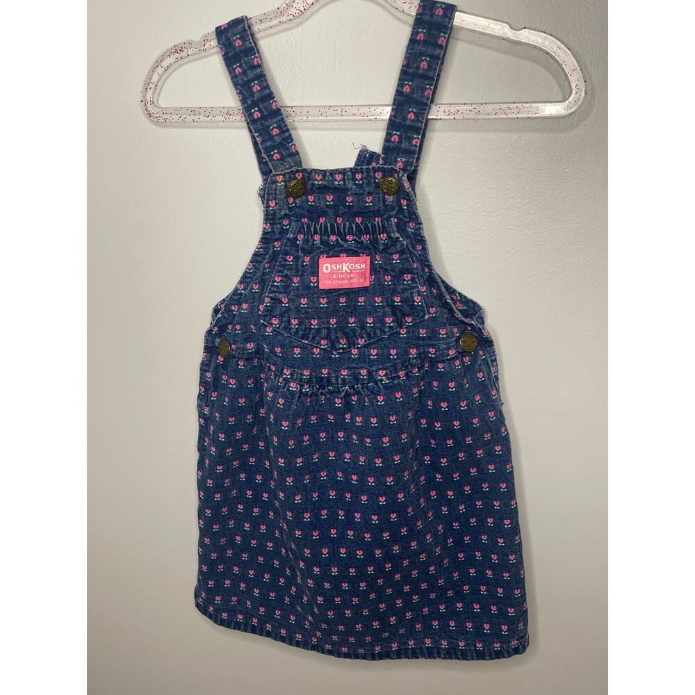 Vintage OshKosh Flower Dress Union Tag